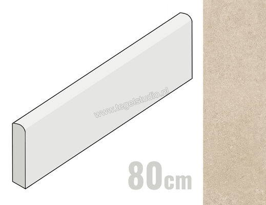  Emilceramica Mapierre Noble Naturel 4.6x80 cm Plint Mat Gestructureerd Naturale EM15 | 488654