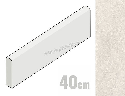  Emilceramica Mapierre Ancienne Blanc 6x40 cm Plint Mat Gestructureerd Naturale EM74 | 488666