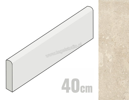  Emilceramica Mapierre Ancienne Beige 6x40 cm Plint Mat Gestructureerd Naturale EM75 | 488669