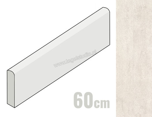  Emilceramica On Square Avorio 7x60 cm Special Battiscopa Scala Dx Mat Vlak Naturale E2W1 | 488753
