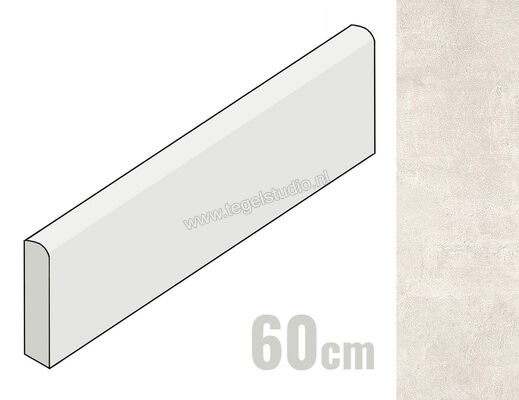  Emilceramica On Square Avorio 7x60 cm Special Battiscopa Scala Sx Mat Vlak Naturale E954 | 488783