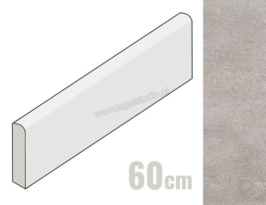  Emilceramica On Square Cemento 7x60 cm Special Battiscopa Scala Dx Mat Vlak Naturale E957 | 488792