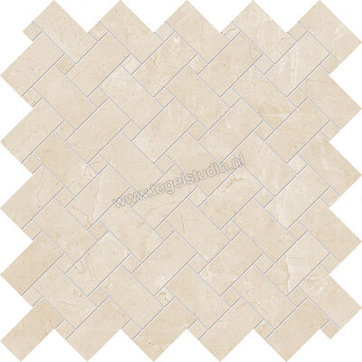  Emilceramica Tele Di Marmo Reloaded Marfil Ordonez 30x30 cm Special Intrecci Mat Vlak Naturale E0R1 | 489860