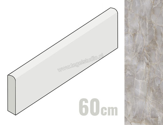  Emilceramica Tele Di Marmo Reloaded Onice Klimt 7x60 cm Plint Glanzend Vlak Full Lappato E0RL | 489884
