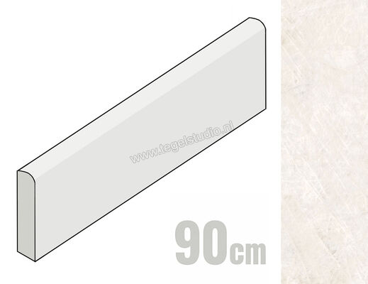  Emilceramica Tele Di Marmo Reloaded Quarzo Kandinsky 4.6x90 cm Plint Glanzend Vlak Full Lappato E0RP | 489887