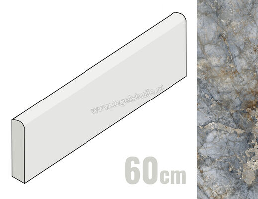  Emilceramica Tele Di Marmo Revolution Blu Ande 7x60 cm Plint Mat Vlak Naturale EHPT | 489971