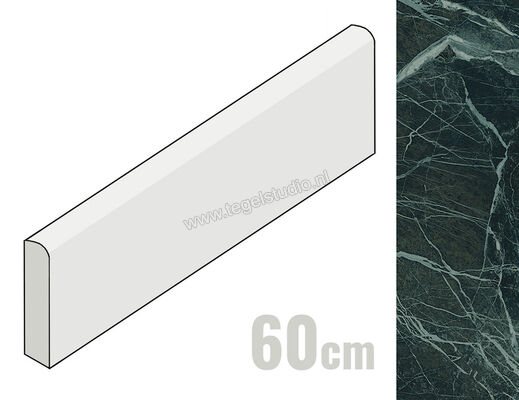  Emilceramica Tele Di Marmo Revolution Verde St. Denis 7x60 cm Plint Glanzend Vlak Full Lappato EHQ0 | 489986
