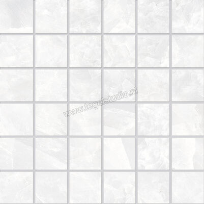  Emilceramica Tele Di Marmo Revolution Thassos 30x30 cm Mozaiek 5x5 Mat Vlak Naturale EHNV | 490025