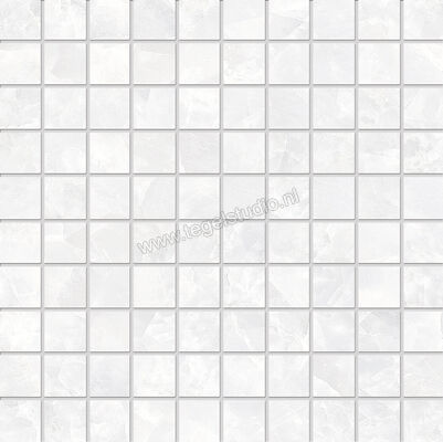  Emilceramica Tele Di Marmo Revolution Thassos 30x30 cm Mozaiek 3x3 Mat Vlak Naturale EHP5 | 490046