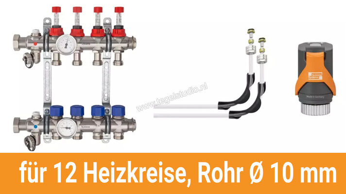  Schlüter Systems BEKOTEC-THERM-AS-HB Aansluitpakket voor 12 verwarmingsgroepen, buis Ø 10 mm BT12AS10HB | 490137