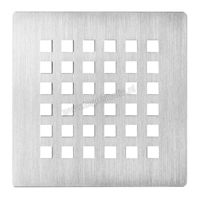  Schlüter Systems KERDI-DRAIN-RO Verwisselbaar afwateringsrooster Square 10x10cm Roestvast staal EB - Edelstahl gebürstet KDGR10ED3 | 490491