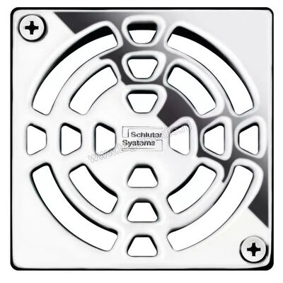  Schlüter Systems KERDI-DRAIN-RO Verwisselbaar afwateringsrooster Classic 15x15cm Roestvast staal EP - Edelstahl poliert KDGR10EPD1S | 490497