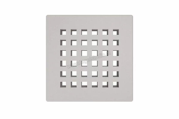  Schlüter Systems KERDI-DRAIN-RO Verwisselbaar afwateringsrooster Square 10x10cm Roestvast staal TSBG - Strukturbeschichtet Beigegrau KDGR10TSBGD3 | 490506