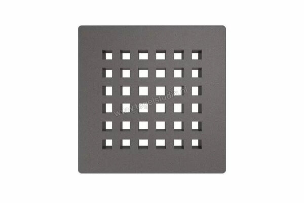  Schlüter Systems KERDI-DRAIN-RO Verwisselbaar afwateringsrooster Square 10x10cm Roestvast staal TSDA - Strukturbeschichtet Dunkelanthrazit KDGR10TSDAD3 | 490512