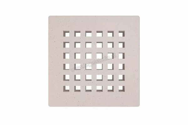  Schlüter Systems KERDI-DRAIN-RO Verwisselbaar afwateringsrooster Square 10x10cm Roestvast staal TSI - Strukturbeschichtet Elfenbein KDGR10TSID3 | 490518