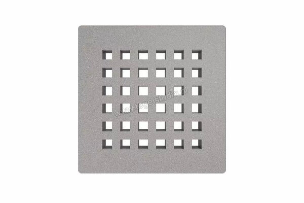  Schlüter Systems KERDI-DRAIN-RO Verwisselbaar afwateringsrooster Square 10x10cm Roestvast staal TSSG - Strukturbeschichtet Steingrau KDGR10TSSGD3 | 490524