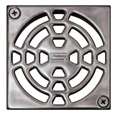  Schlüter Systems KERDI-DRAIN-RO Verwisselbaar afwateringsrooster Classic 10x10cm Roestvast staal EB - Edelstahl gebürstet KDGR10V4AD1S | 490527