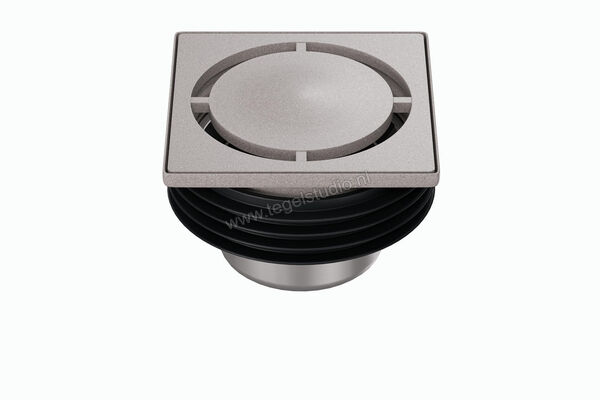  Schlüter Systems KERDI-DRAIN-STYLE Inlegframe en verwisselbaar afwateringsrooster Design 7 Pure Roestvast staal TSSG - Strukturbeschichtet Steingrau KDIF10TSSGD7GV | 491217