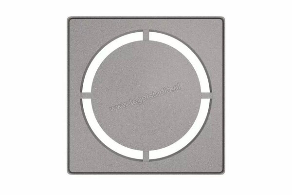  Schlüter Systems KERDI-DRAIN-STYLE Inlegframe en verwisselbaar afwateringsrooster Design 7 Pure Roestvast staal TSSG - Strukturbeschichtet Steingrau KDIF10TSSGD7 | 491223