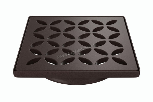  Schlüter Systems KERDI-DRAIN-STYLE Inlegframe en verwisselbaar afwateringsrooster Design 5 Floral Roestvast staal TSOB - Strukturbeschichtet Bronze KDIF10TSOBD5GV | 491265