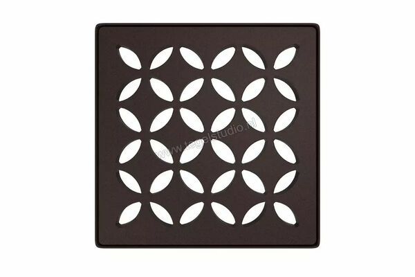  Schlüter Systems KERDI-DRAIN-STYLE Inlegframe en verwisselbaar afwateringsrooster Design 5 Floral Roestvast staal TSOB - Strukturbeschichtet Bronze KDIF10TSOBD5 | 491268