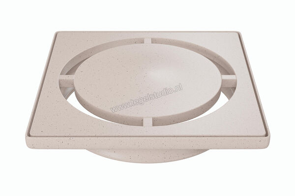  Schlüter Systems KERDI-DRAIN-STYLE Inlegframe en verwisselbaar afwateringsrooster Design 7 Pure Roestvast staal TSI - Strukturbeschichtet Elfenbein KDIF10TSID7GV | 491274