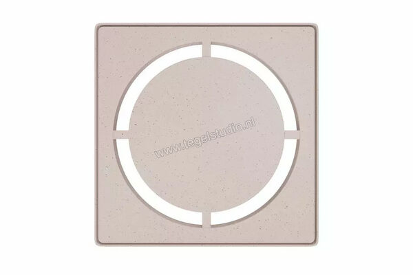  Schlüter Systems KERDI-DRAIN-STYLE Inlegframe en verwisselbaar afwateringsrooster Design 7 Pure Roestvast staal TSI - Strukturbeschichtet Elfenbein KDIF10TSID7 | 491277