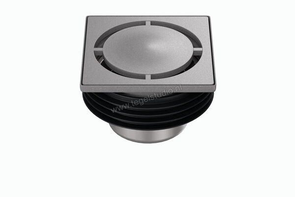  Schlüter Systems KERDI-DRAIN-STYLE Inlegframe en verwisselbaar afwateringsrooster Design 7 Pure Roestvast staal TSG - Strukturbeschichtet Grau KDIF10TSGD7GV | 491298