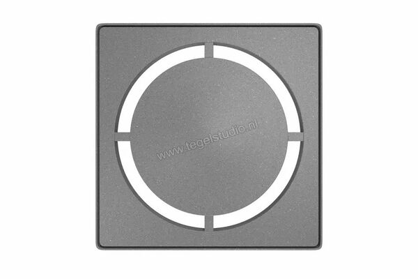  Schlüter Systems KERDI-DRAIN-STYLE Inlegframe en verwisselbaar afwateringsrooster Design 7 Pure Roestvast staal TSG - Strukturbeschichtet Grau KDIF10TSGD7 | 491304