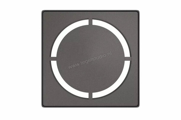  Schlüter Systems KERDI-DRAIN-STYLE Inlegframe en verwisselbaar afwateringsrooster Design 7 Pure Roestvast staal TSDA - Strukturbeschichtet Dunkelanthrazit KDIF10TSDAD7 | 491331