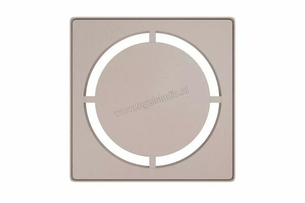  Schlüter Systems KERDI-DRAIN-STYLE Inlegframe en verwisselbaar afwateringsrooster Design 7 Pure Roestvast staal TSC - Strukturbeschichtet Creme KDIF10TSCD7 | 491358