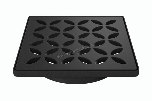  Schlüter Systems KERDI-DRAIN-STYLE Inlegframe en verwisselbaar afwateringsrooster Design 5 Floral Roestvast staal MGS - Graphitschwarz matt KDIF10MGSD5GV | 491427