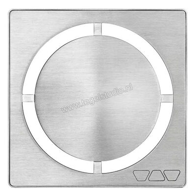  Schlüter Systems KERDI-DRAIN-STYLE Inlegframe en verwisselbaar afwateringsrooster Design 7 Pure Roestvast staal EB - Edelstahl gebürstet KDIF10EBD7 | 491460