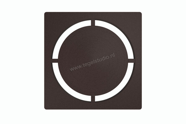  Schlüter Systems KERDI-DRAIN-STYLE Verwisselbaar afwateringsrooster Design 7 Pure Roestvast staal TSOB - Strukturbeschichtet Bronze KDGIF10TSOBD7 | 491484
