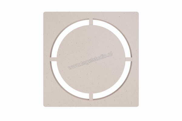  Schlüter Systems KERDI-DRAIN-STYLE Verwisselbaar afwateringsrooster Design 7 Pure Roestvast staal TSI - Strukturbeschichtet Elfenbein KDGIF10TSID7 | 491493
