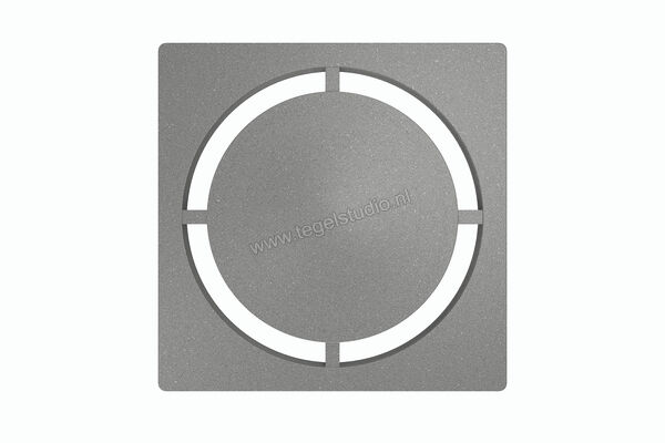  Schlüter Systems KERDI-DRAIN-STYLE Verwisselbaar afwateringsrooster Design 7 Pure Roestvast staal TSG - Strukturbeschichtet Grau KDGIF10TSGD7 | 491502
