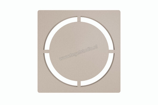 Schlüter Systems KERDI-DRAIN-STYLE Verwisselbaar afwateringsrooster Design 7 Pure Roestvast staal TSC - Strukturbeschichtet Creme KDGIF10TSCD7 | 491520