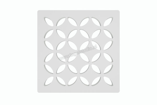  Schlüter Systems KERDI-DRAIN-STYLE Verwisselbaar afwateringsrooster Design 5 Floral Roestvast staal MBW - Brillantweiß matt KDGIF10MBWD5 | 491553