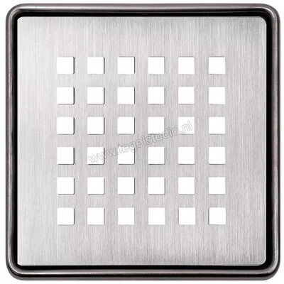  Schlüter Systems KERDI-DRAIN-RRE Rooster-Frameset Design 3 Square Roestvast staal EB - Edelstahl gebürstet KDR10ED3 | 491742