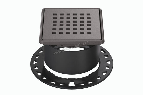  Schlüter Systems KERDI-DRAIN-RRE Rooster-Frameset Design 3 Square Roestvast staal TSDA - Strukturbeschichtet Dunkelanthrazit KDR10TSDAD3 | 491781
