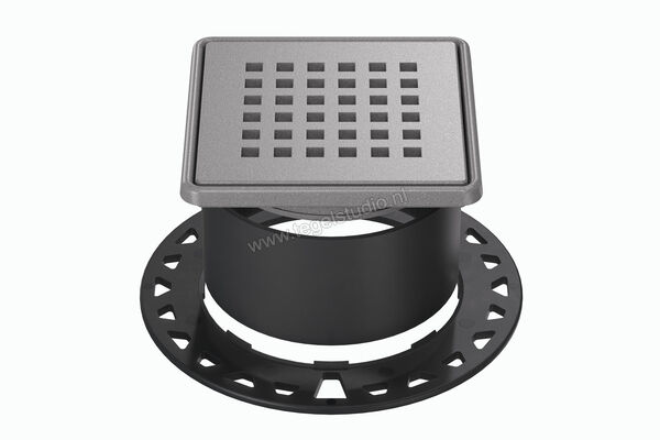  Schlüter Systems KERDI-DRAIN-RRE Rooster-Frameset Design 3 Square Roestvast staal TSG - Strukturbeschichtet Grau KDR10TSGD3 | 491787