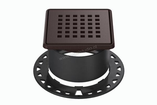  Schlüter Systems KERDI-DRAIN-RRE Rooster-Frameset Design 3 Square Roestvast staal TSOB - Strukturbeschichtet Bronze KDR10TSOBD3 | 491799