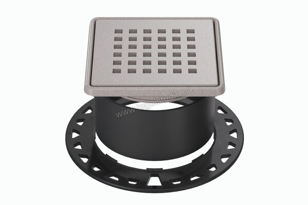  Schlüter Systems KERDI-DRAIN-RRE Rooster-Frameset Design 3 Square Roestvast staal TSSG - Strukturbeschichtet Steingrau KDR10TSSGD3 | 491805