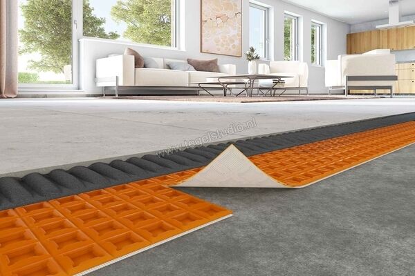  Schlüter Systems DITRA-PS Zelfklevende Decoupling mat 1 Stuk (Mat) = 0,72 m² Polypropylen Sterkte: 3,5 mm Breedte: 985 mm Lengte: 0,74 m DPSMA | 493449