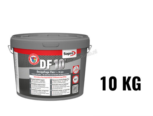  Sopro Bauchemie Designvoeg Flex DF10 Voegmortel emmer 10 kg Warmgrijs-23 6SB5602310 | 494154