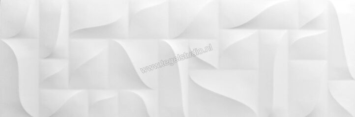 Keraben Superwhite Superwhite 30x90 cm Wandtegel Glanzend Gestructureerd Gloss KU7PG060 | 50156