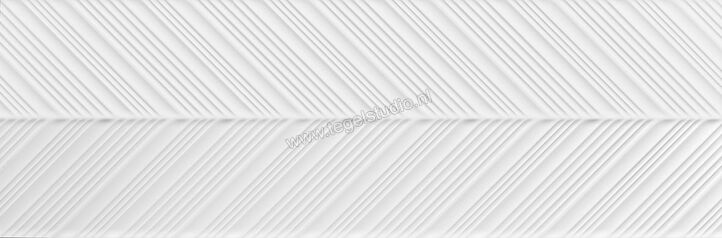 Keraben Superwhite Superwhite 30x90 cm Wandtegel Glanzend Gestructureerd Gloss KU7PG040 | 50174