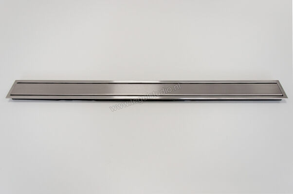 Schlüter Systems KERDI-LINE-A Profielframes Goot met de afdekkingen 140cm H=19mm - Design Solid Roestvast staal V4A EB - Roestvast staal V4A geborsteld zilver Sterkte: 19 mm Lengte: 1,4 m KLA19EB140 | 5722