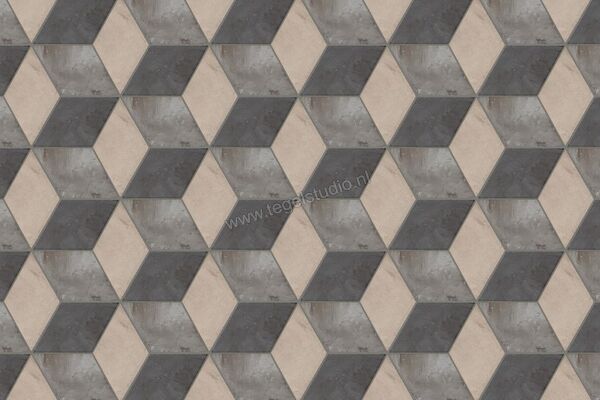  Marca Corona Terra Rombo Esagona Vers. F 21.6x25 cm Decor Mat Vlak 0398 | 60363