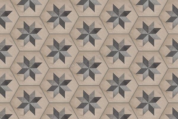  Marca Corona Terra Stella Esagona Vers. F 21.6x25 cm Decor Mat Vlak 0404 | 60381